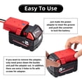 thumbnail image 4 of Riwesomey Convertidor de batería, adaptador de 18V, conector de alimentación de muelle, conversión de cableado DIY, repuesto profesional de repuesto Herramientas eléctricas Riwesomey TO010234-00B, 4 of 6