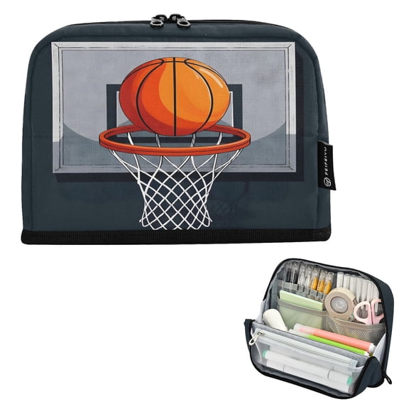 ALAZA A Basketball Pencil Case Pen Pouch Bag Large Capacity Organizer
