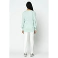 thumbnail image 4 of John Elliott Women's Relaxed Jersey Long Sleeve Tee T-Shirt in Sail (3 (Large), Sail), 4 of 4