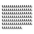 thumbnail image 1 of 100 ganchos con clip para armario, ganchos para colgar toallas, para llaves, para estantes oficina, armario baño, estantes alambre para tazas Negro, 1 of 8