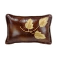thumbnail image 2 of HiEnd Accents  Embroidery Leaf Brown 12x19 Throw Pillow, 2 of 2