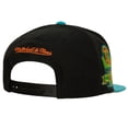 thumbnail image 2 of Men's Mitchell & Ness Black/Teal Oakland Athletics Citrus Cooler Snapback Hat, 2 of 4