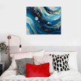 thumbnail image 5 of Nawypu Navy Blue and Gold Abstract Canvas Wall Art, Abstract Canvas Wall Art, Navy Blue and Gold Wall Decor, Blue and Gold Canvas Wall Art, Abstract Wall Decor, Living Room, Bedroom, Bathroom, 5 of 6