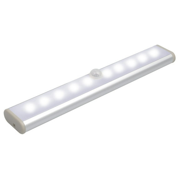 DYstyle 3Pack 10LED Motion Sensor Under Cabinet Lights Battery Powered Night Strip Lamp
