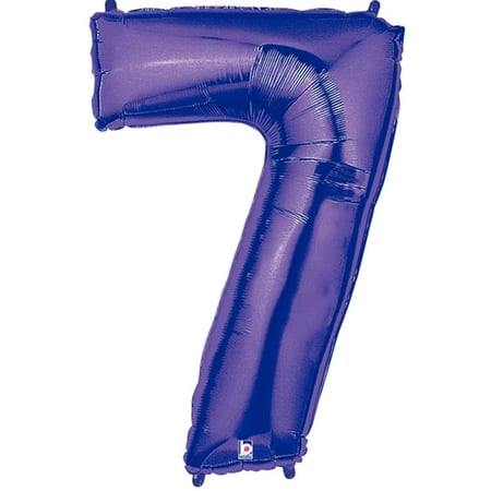- Giant Purple Number 7 Foil Balloon 40