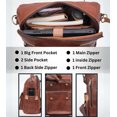 thumbnail image 4 of Mochila para portátil JINALEXIA LEATHER de cuero genuino para mujer, 4 of 8