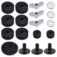 thumbnail image 1 of MYG 18 PCS Tambours de Remplacement Feutre Set Tambour Stand Feutre Cymbale Manche Percussion Parties, 1 of 9