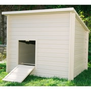 New Age Pet® ECOFLEX® Fontana Jumbo Chicken Coop, in Red or Tan, for 4 to 6 Chickens