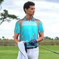 thumbnail image 4 of Daiia Underwater Aquarium Arches Pattern Men’s Polo Shirts,Solid Deck Shirt,Classic Fit, Breathable Cotton Polo for Casual and Sport Wear-3X-Large, 4 of 7