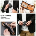 thumbnail image 4 of Mens Wallet Slim Bifold RFID Blocking Thin Credit Card Holder Minimalist Front Pocket Wallets for Men with Zipper Coin Pocket Black, 4 of 7