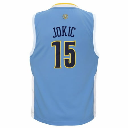 Authentic Nba Basketball Jersey - Nikola Jokic Denver Nuggets NBA Adidas Boys Light Blue Official Road Replica Basketball Jersey