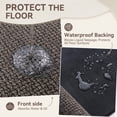 thumbnail image 6 of Kitchen Rugs and Mat Non Slip Washable, Super Absorbent Kitchen Mats for Floor with Rubber Backing, Soft Braided Standing Sink Mat, Anti Fatigue Kitchen Runner Rug Easy to Clean, Dark Brown 17"x30", 6 of 8