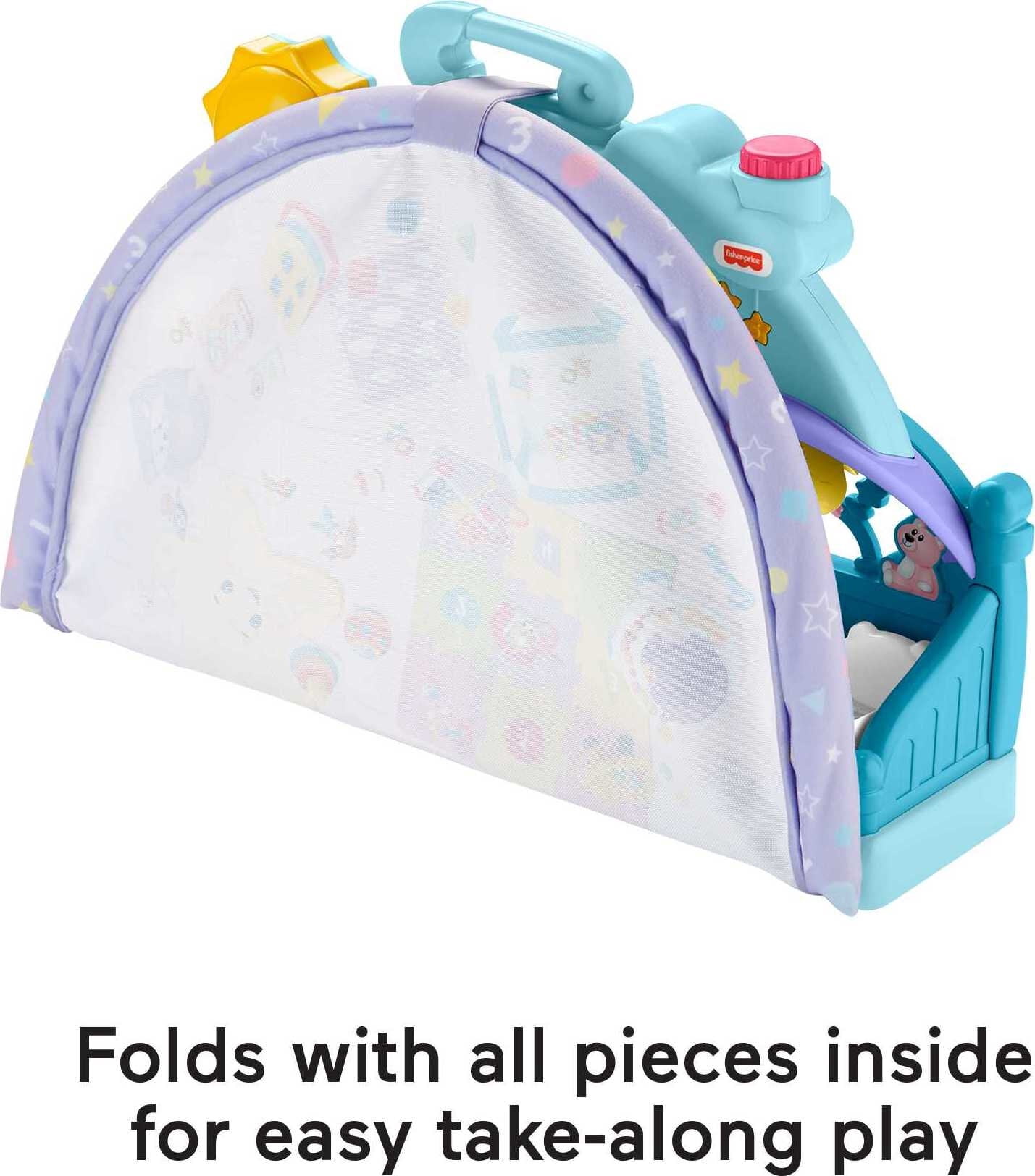 ​Fisher-Price Little People 1-2-3 Babies Playdate Musical Playset with 3 Black Baby Dolls