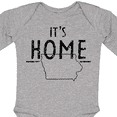 thumbnail image 4 of Inktastic It's Home- State of Iowa  Outline Distressed Text Boys or Girls Long Sleeve Baby Bodysuit, 4 of 5