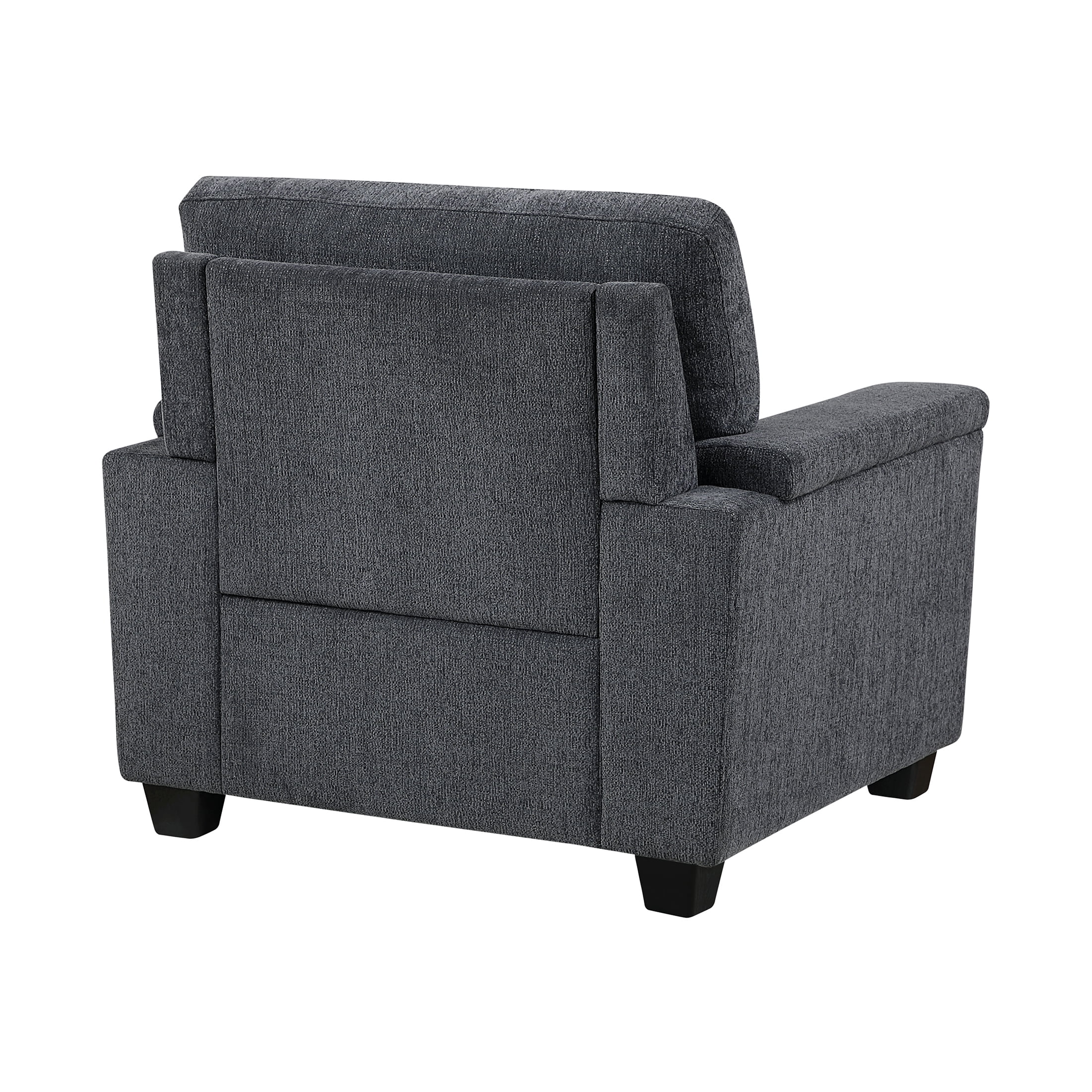 OakvillePark Sylvanora Chenille Arm Chair, Dark Gray