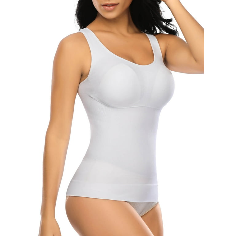 Women Tummy Control Camisole Shapewear Tank Top Compression Vest Body  Shaper