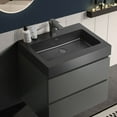 thumbnail image 2 of CITTANEO 24 inch Floating Bathroom Vanity with Black Sink, Modern Bathroom Cabinet in Gray, 2 of 7