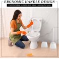 thumbnail image 6 of 15 Sets Toilet Holder and Brush Set 16.14 Inch Toilet Bowl Cleaner Brush with  Bathroom Scrub Plastic  with Long Handle for Bathroom Cleaning, Easy to Assemble (White), 6 of 6