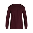 thumbnail image 7 of George Men's and Big Men's Cotton Crewneck Tee with Long Sleeves, 3-Pack, Sizes XS-3XL, 7 of 7
