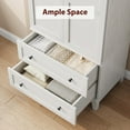thumbnail image 5 of Floor Storage Cabinet with 2 Doors & 2 Drawers, Farmhouse Wood Large Tall Pantry with 2 Adjustable Shelves, Sturdy Frame for Kitchen, Bookshelf, Office, Living Room, 5 of 14