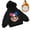 Black, variant on Little Girls Hoodies Long Sleeves Loose Fit Casual Outerwear Printed Pullovers Tops Size 7T , Blue