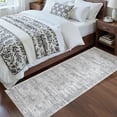thumbnail image 5 of Roxstand 2.5'x8' Washable Runner Rug, Vintage Distressed Hallway Entrance Kitchen Rugs, Non Slip Stain Resistant Farmhouse Rug, Grey, 5 of 9