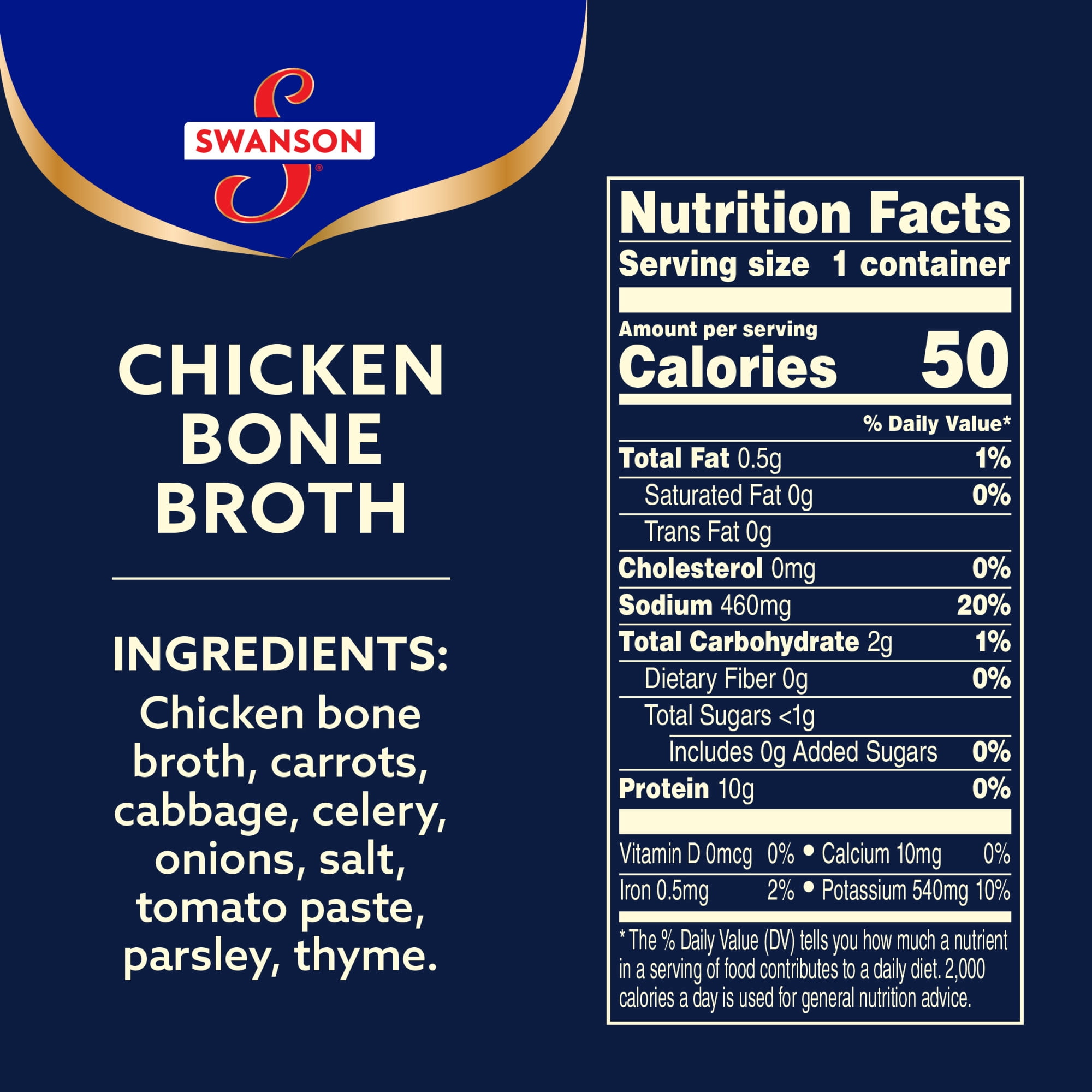 Swanson Sipping Chicken Bone Broth, 10.75 oz Microwavable Cup