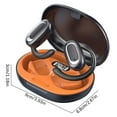 thumbnail image 2 of Open Ear AC210 Headphones, Bluetooth 5.4 Earphones Stereo Sound, Wireless Headphones 30 Hours Playback, Type-C Charging, HD Clear Calls, Touch Control, IPX5 Waterproof Open Ear Earbuds,Orange, 2 of 3