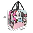 thumbnail image 5 of Lsque Sanrio Print Insulated Lunch Bag with Thick Aluminum Foil Lunch Tote Bag with Front Pocket for Men and Women, Ideal for Work, School, Picnics, and Travel, 5 of 8