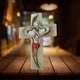 thumbnail image 1 of Venta Exclusiva Online, Decoración de dos cruces cinceladas entrelazadas en forma de corazón de acrílico Akmoler, 1 of 7