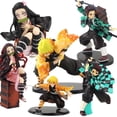 thumbnail image 2 of Kimetsu no Yaiba Nezuko Tanjirou Zenitsu Giyuu Inosuke figura de PVC Anime Demon Slayer figuras de acción de juguetebolso de opp estilo F zhangmengya unisex, 2 of 2