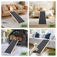 thumbnail image 4 of (UPGRADED) Dog Ramp for Bed, Extra Wide Excellent Traction, Pet Ramp for Small Dogs to Get on Couch Car, Non-Slip Rubber Surface, 16" Wide Hold up to 80lb, Adjustable, Foldable, Car Ramps, Dog Ramp, 4 of 5