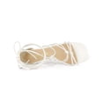thumbnail image 4 of BLISSFUL STEP Sandales à Talons Hauts Blocs à Lacets à Brides pour Femmes Blanc 10, 4 of 7
