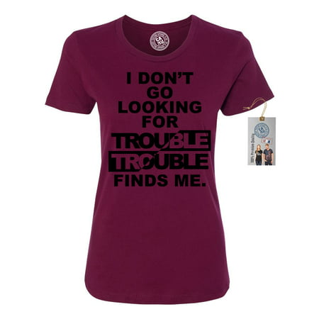 harry potter trouble finds me movie saying womens short sleeve