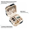 thumbnail image 2 of Wolf Decorative Square Travel Portable Jewelry Display Box - Earring Organizer, Necklace and Bracelet Storage Case for Girls and Women, 2 of 6