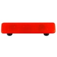 thumbnail image 1 of Hot Knobs HK1002-PB Tiroir d'Armoire en Verre Rectangle Rouge Tomate - Noir, 1 of 1