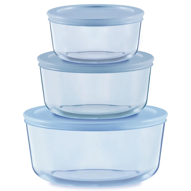 Juego de recipientes para almacenamiento de alimentos Pyrex Year of Color, paquete de 3