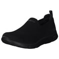 thumbnail image 1 of Zapatilla Skechers para mujer, color negro/negro, con forma de arco, 5.5 pulgadas, 1 of 8