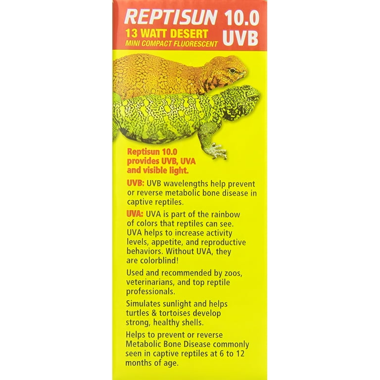 Zoo Med Reptisun 10.0 UVB Mini Compact Fluorescent - 2 Pack