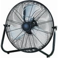 thumbnail image 3 of (3 pack) Mainstays 20" 3-Speed High Velocity Tiltable Black Steel Floor Fan, 3 of 11