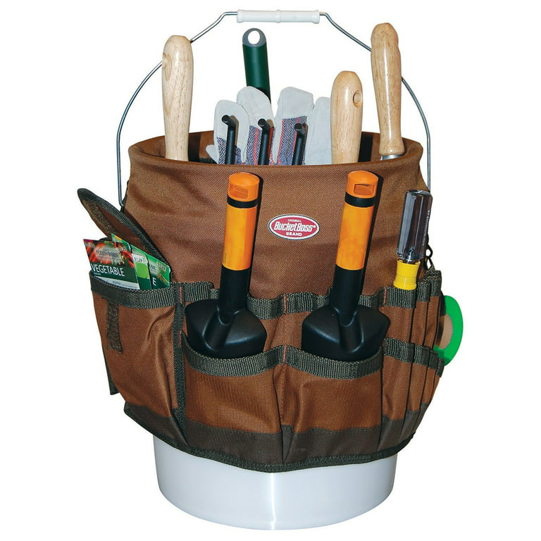 Bucket Boss 10030 The Bucketeer Bucket Tool Organizer, 600D Poly Fabric,  Tools Not Included