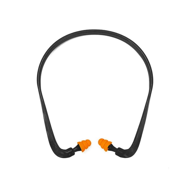 Zootealy 1 Pair Banded Ear Plugs Silicone - Shooting Ear Plugs Reusable Construction Ear Plugs for Work Hunting Ear Protection for Shooting Hearing Protection Noise Reduction Ear Plugs for Shooting Ra