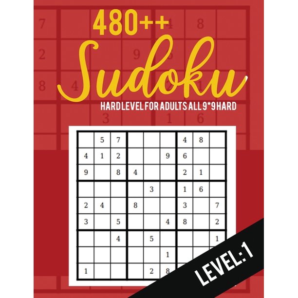 sudoku hard level for adults all 99 hard 480 sudoku level 1
