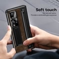 thumbnail image 6 of Allytechgroup Flip Leather Phone Case for Galaxy Z Fold 4, Kickstand Slim Fit Camera Lens Protector Shockproof Retro PU Leather Bumper Anti-Scratch Case for Samsung Galaxy Z Fold 4, Coffee, 6 of 7