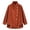 yue866-Brick Red, variant on Women's Corduroy Asymmetrical Button High Collar Long Sleeve Jacket Cowl Neck Wrap Drop Shoulder Coat Army Green S
