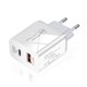 thumbnail image 5 of Adaptador de carga Bearachild de 20 W tipo C 2 puertos AC100-240V blanco negro, 5 of 6