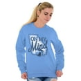 thumbnail image 4 of Georgia On My Mind GA Southern Belle Women Crewneck Sweatshirt Brisco Brands S, 4 of 6