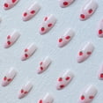 thumbnail image 3 of RAGUPEL 24 Pcs Acrylic Press on Nails,Instant Application Press on Nails Christmas,Quick & Easy Application Reduces Air Bubbles Short Square Press on Nails,Style60, 3 of 3