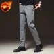 thumbnail image 3 of Pantalones holgados para hombre, rectos, de verano, holgados, informales, de algodón, para negocios, oficina, ropa barata y original, pantalones de vestir, 3 of 5