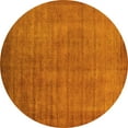 thumbnail image 1 of Ahgly Company Indoor Round Oriental Yellow Industrial Area Rugs, 7' Round, 1 of 4